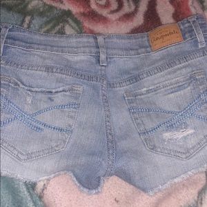 shorts light wash